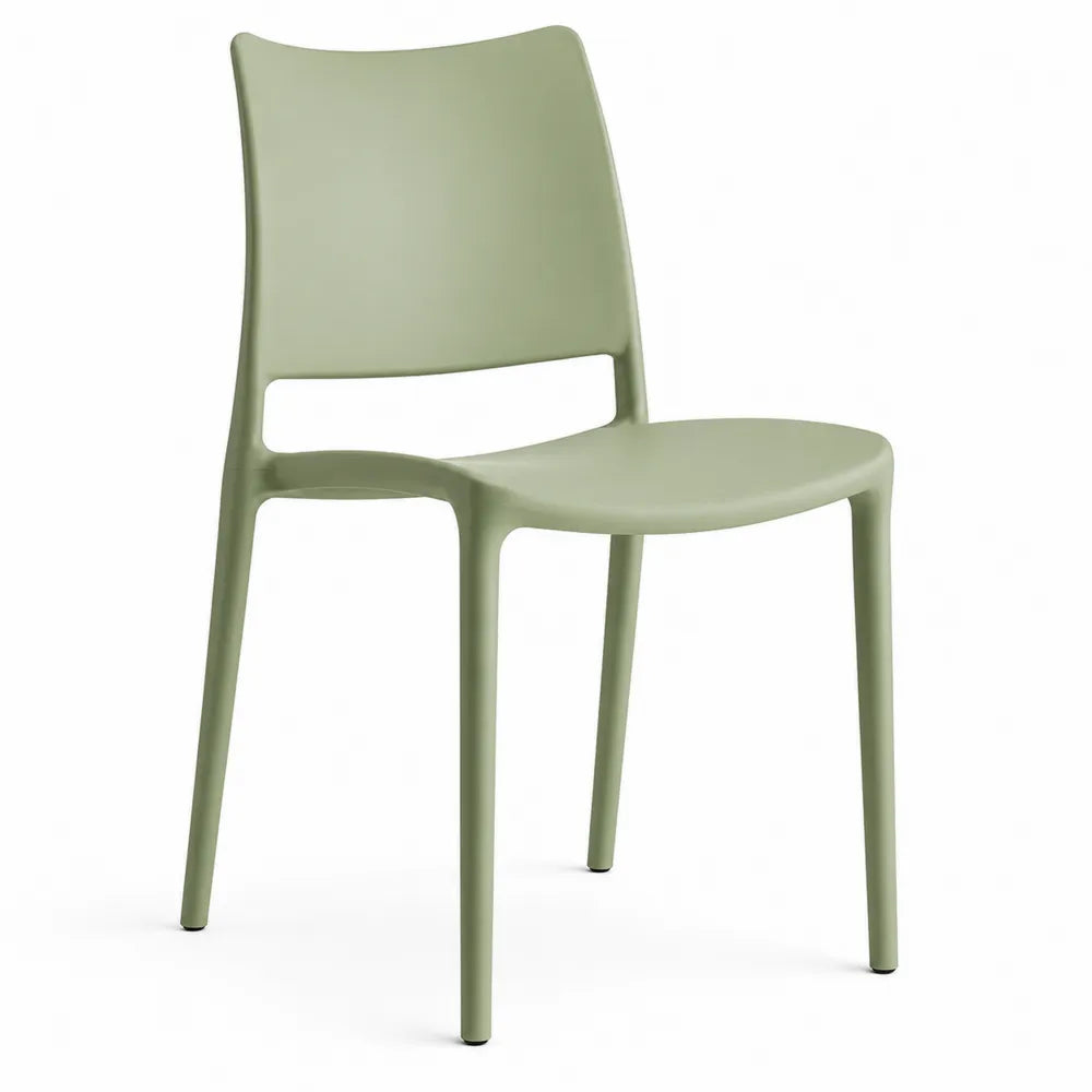 Chaise en polypropylène vert 83 cm