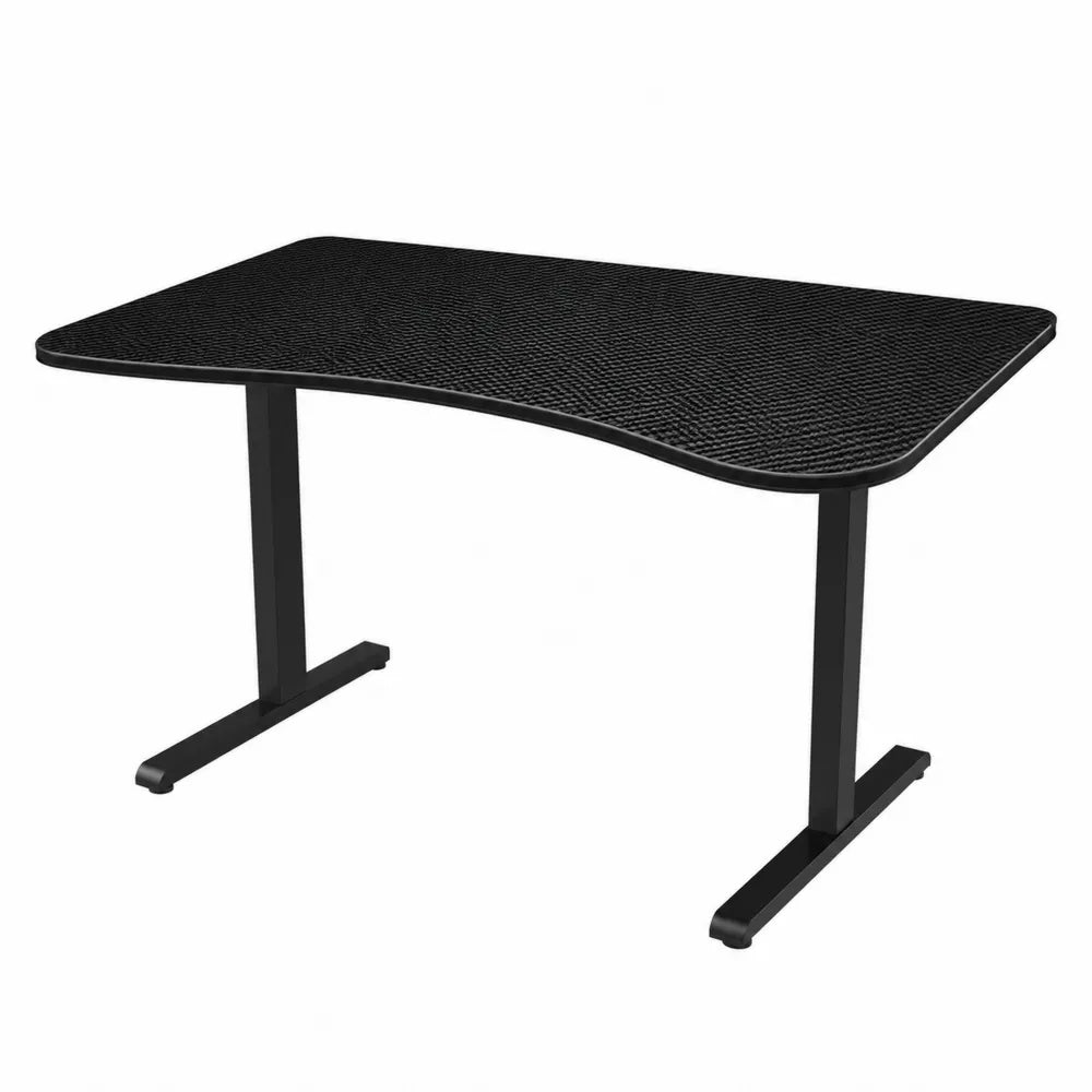 Bureau noir en bois et métal 120x60x75 cm